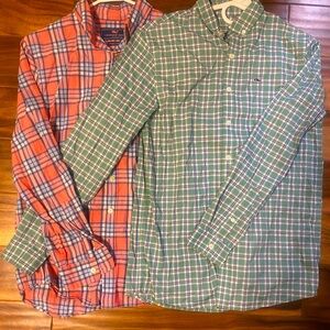 2 boys youth-large Vineyard Vines button up shirts